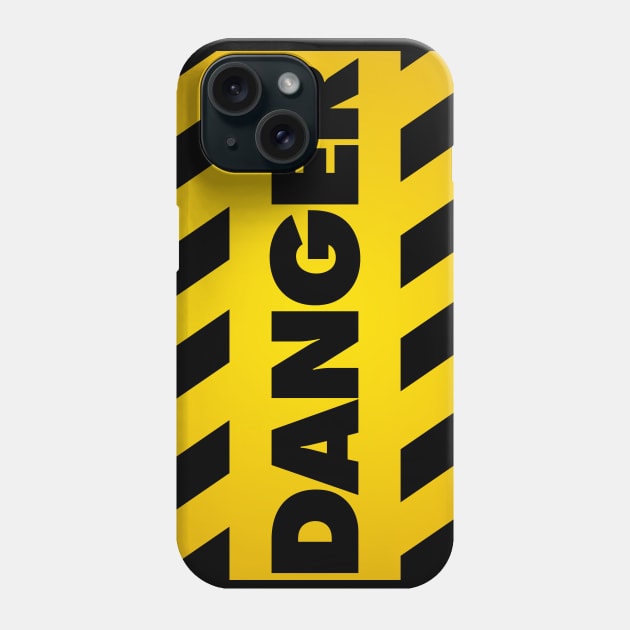 Yellow Danger Sign Phone Case by GorsskyVlogs