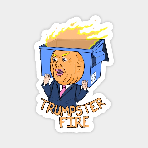 Trumpster Fire Magnet by BrianPower