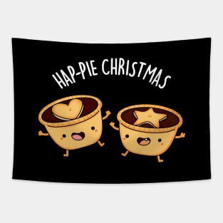 Hap-pie Christmas Funny yChristmas Pun Tapestry