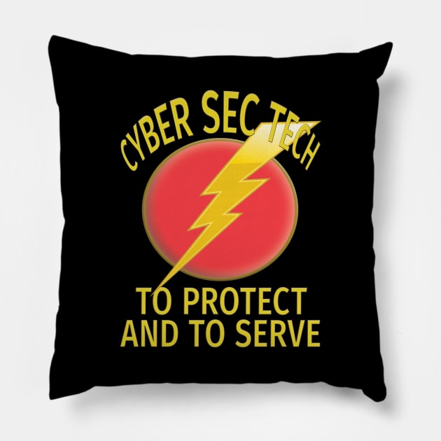 Cyber Security Technologist Pillow by UltraQuirky