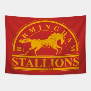 BIRMINGHAM STALLIONS VINTAGE ON RED Tapestry