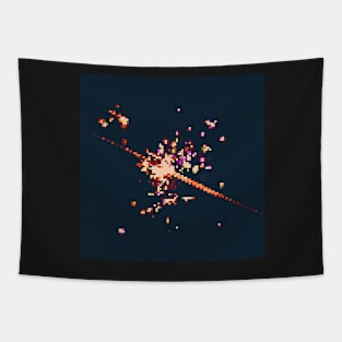 Pixel Firework No.25 Tapestry