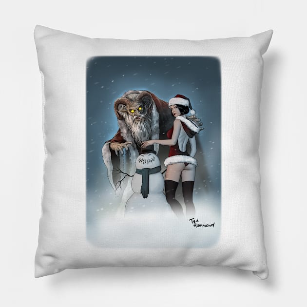 Krampus Pillow by ted1air