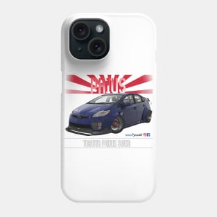 Toyota Prius 2JZ Blue Phone Case