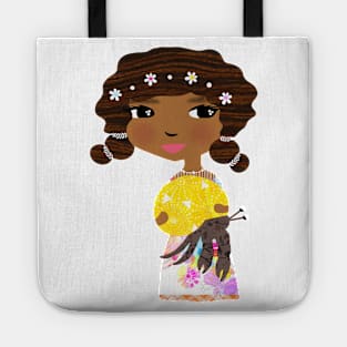 Girl with Hermit Crab/Vivie & Vesper Tote