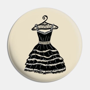 Black dress Pin