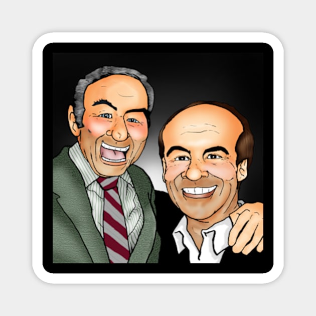 Tim Conway and Harvey Korman Caricature Magnet by tooner96