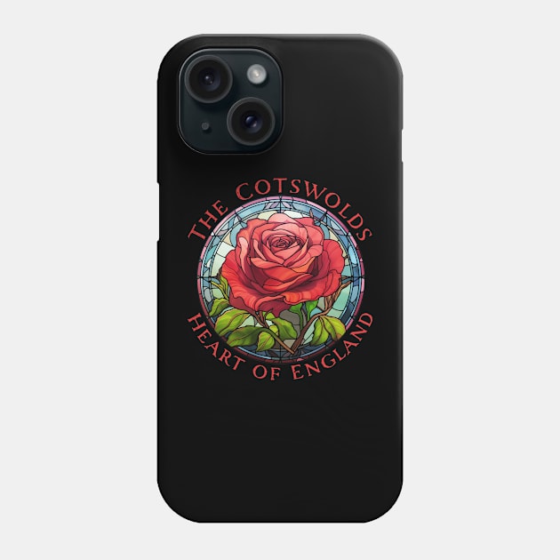 Cotswolds England UK Rose Floral Red Gardener's Phone Case by Pine Hill Goods