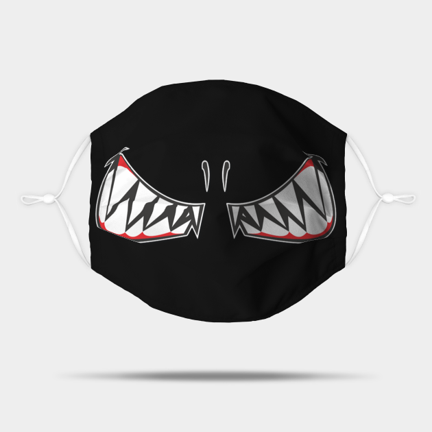 HALLOWEEN, Shark Teeth Face MASK - Shark Teeth Face Mask - Mask | TeePublic