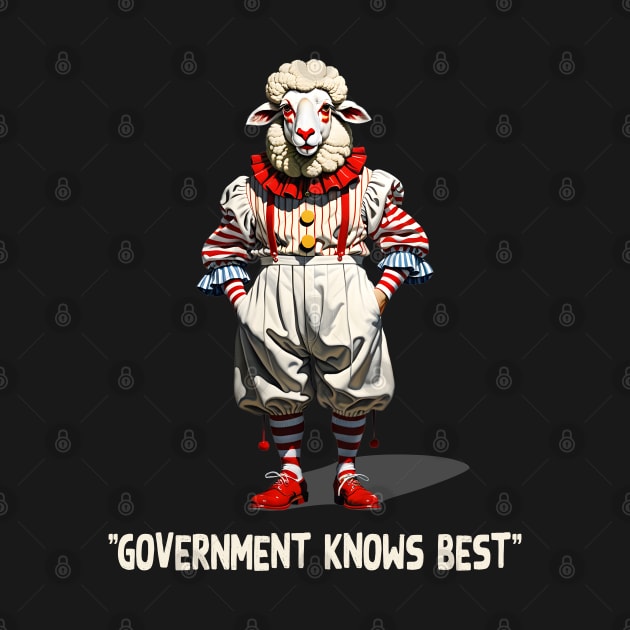 "Government Knows Best" Sheeple Clown by SunGraphicsLab