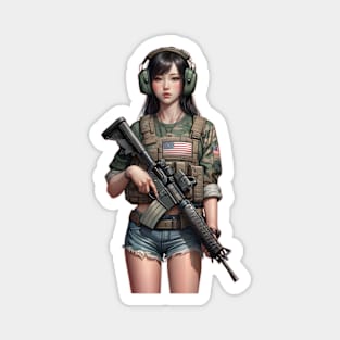 Tactical Girl Magnet