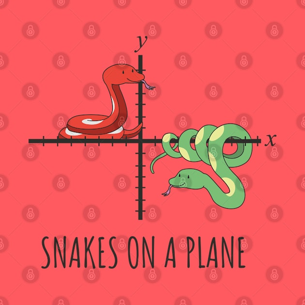 Snakes on a Plane Funny Maths by NerdShizzle