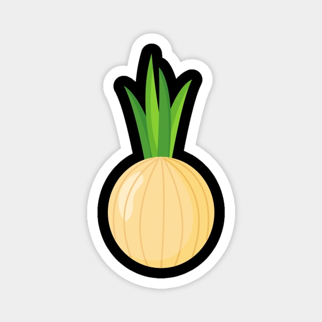 Yellow Onion Magnet by Eurekaspirit