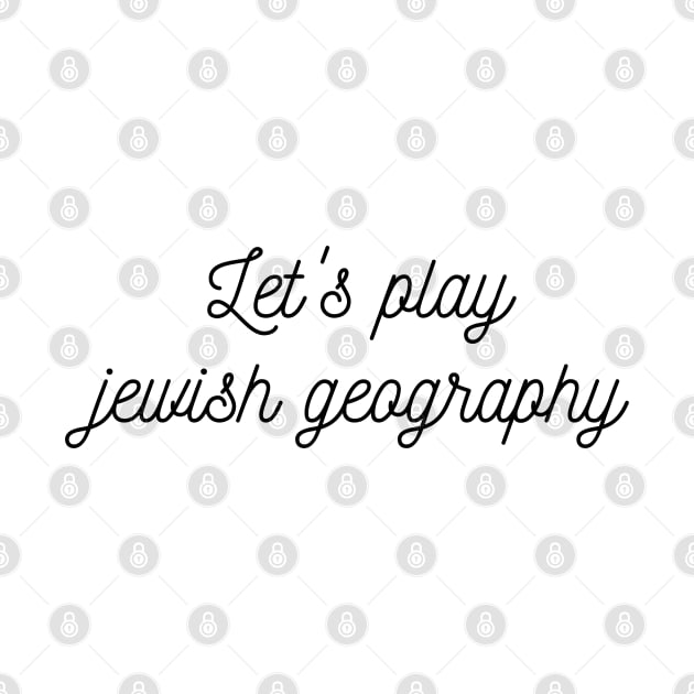 Let's play jewish geography by stickersbyjori