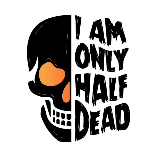 Halloween Half Dead Skull T-Shirt