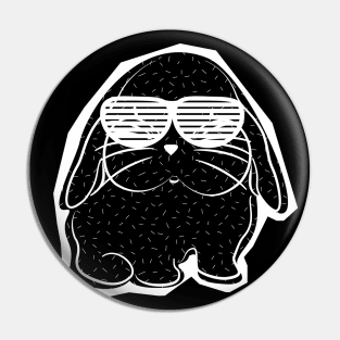 Feaster character Bunny with glasses Pin