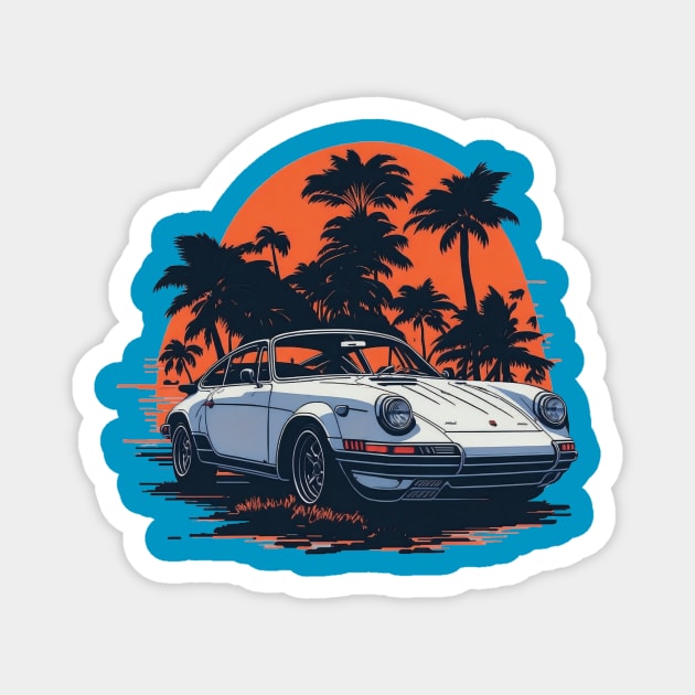 Classic car Magnet by Aryan ART