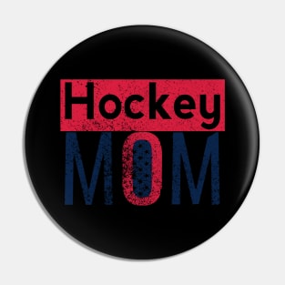 Hockey mom in Red and Blue Pin