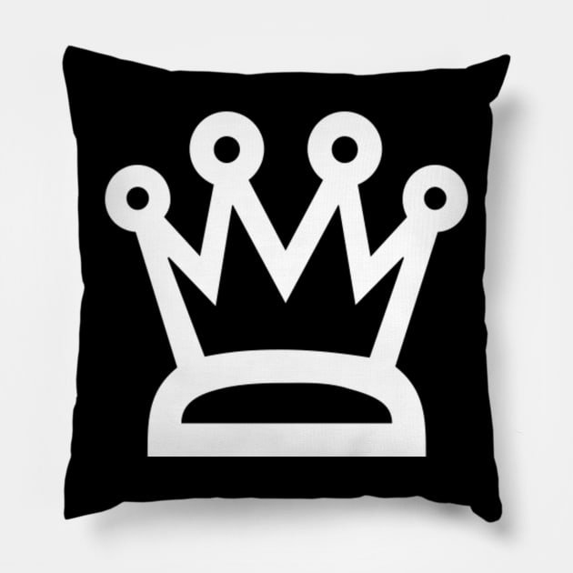 Crown (Black/White) Pillow by CaliFN