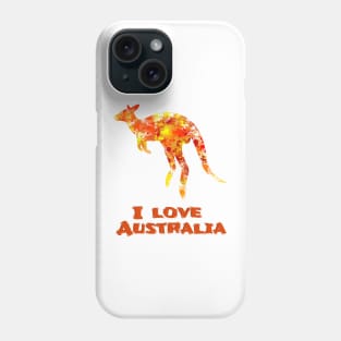 I Love Australia Phone Case