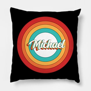 Michael Name Shirt Vintage Michael Circle Pillow