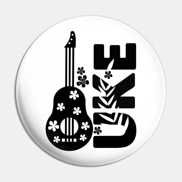 Ukulele Guitar Player Hawaii Music Pin by macshoptee