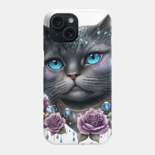 Crystal Black British Shorthair Phone Case