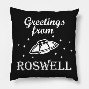 Greetings from Roswell Pillow