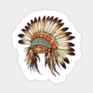 Native American Feather Headdress #1 Magnet