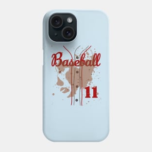 Baseball Jersey Number 11 Kids Baseball Uniform Dirty Funny #11 Phone Case