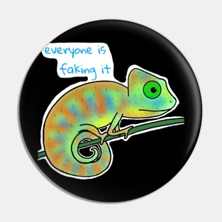 Imposter Syndrome Chameleon Pin