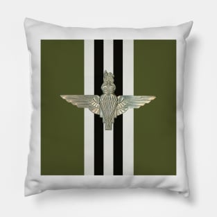 Parachute Regiment insignia on D-Day Stripes Pillow