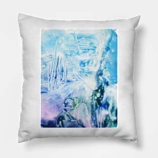 Encaustic - Ghost  Deer Pillow