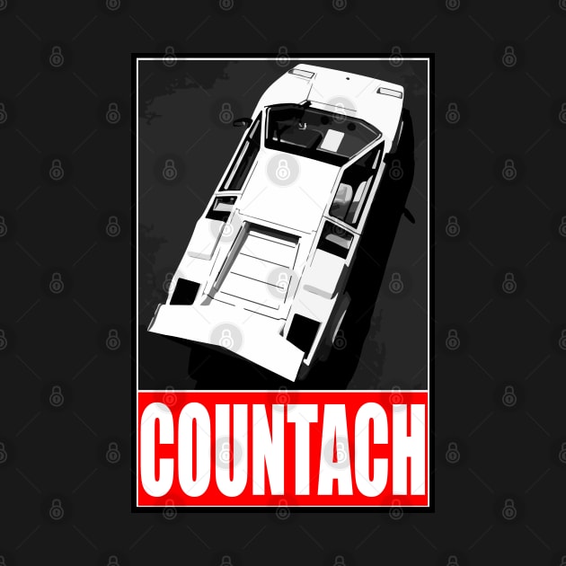 Lamborghini Countach - White by 5thmonkey