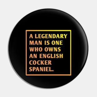 English cocker spaniel Pin