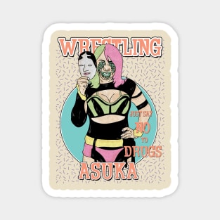 Artwork Aesthetic Asuka Wrestling Magnet