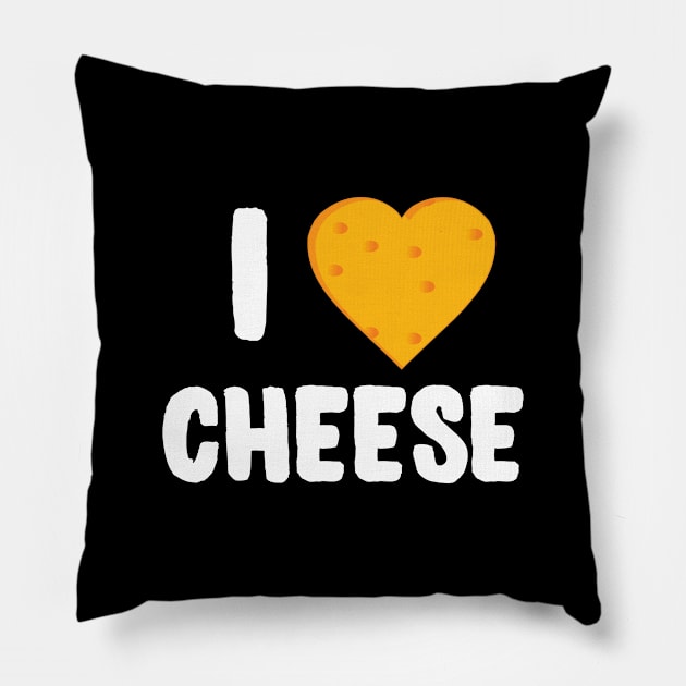 I Love Cheese Pillow by Flippin' Sweet Gear