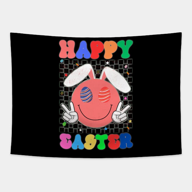 Happy Easter Bunny Rabbit Face Funny Easter Day Tapestry by MetAliStor ⭐⭐⭐⭐⭐