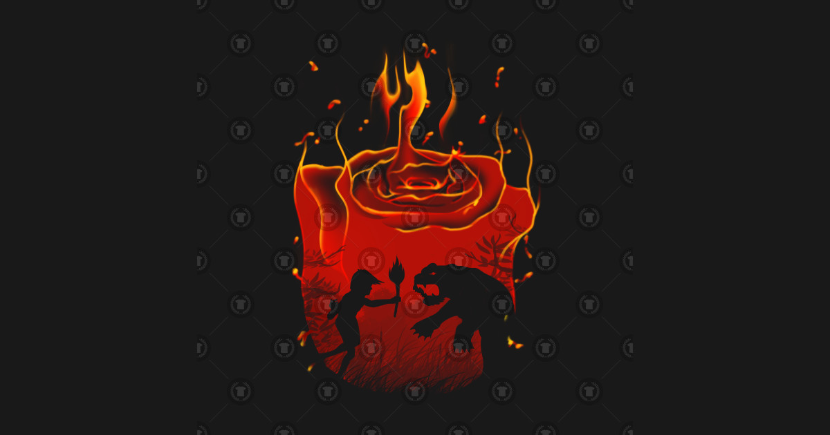 Red Flower Jungle Book TShirt TeePublic