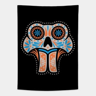 Beaver Sugar Skull Tapestry