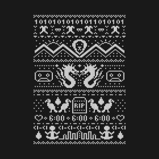 Ugly Christmas Sweater Pattern T-Shirt