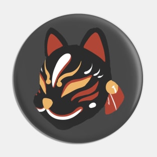 Fox Mask Black Pin