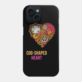 Cog-Shaped Heart Phone Case