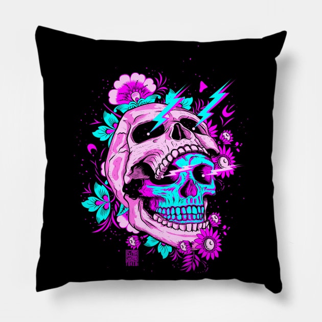 Double Skull Pillow by TOKEBI