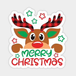 Oh deer Merry christmas Magnet