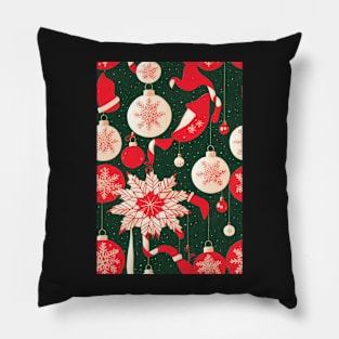 Christmas Seamless Pattern, Christmas Decorations #22 Pillow