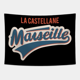 Marseille La Castellane - Marseille La Castellane Schriftzug - La Castellane Logo Tapestry