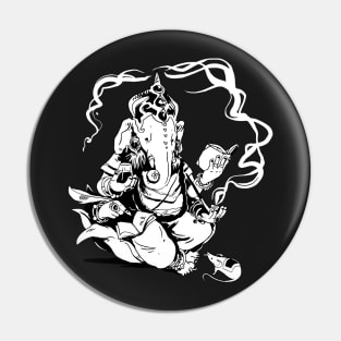 Nerdy Ganesha Pin