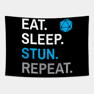 D&D Monk Eat Sleep Stun Repeat Tapestry