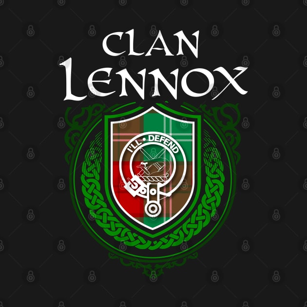 Clan Lennox Surname Scottish Clan Tartan Crest Badge by Celtic Folk